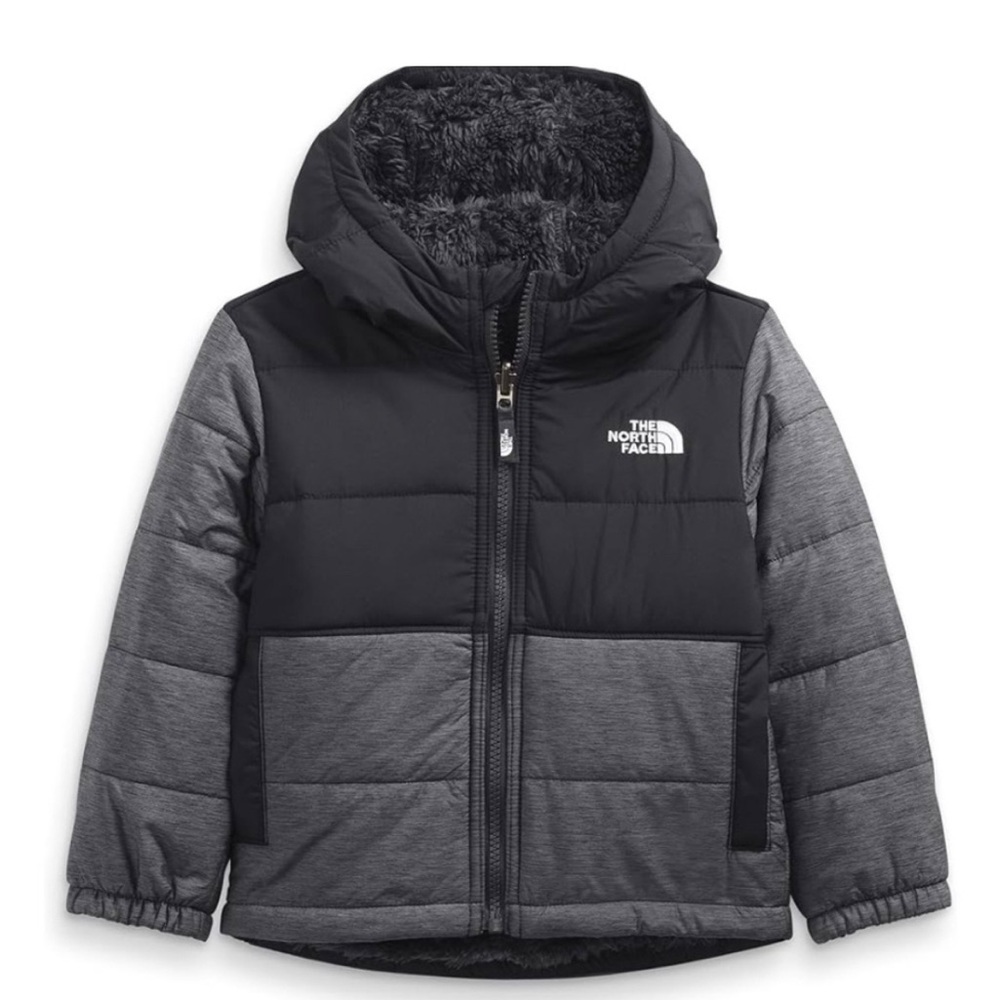 THE NORTH FACE Boys’ Printed Reversible Mount Chimbo Full Zip Hooded Jacket NWT